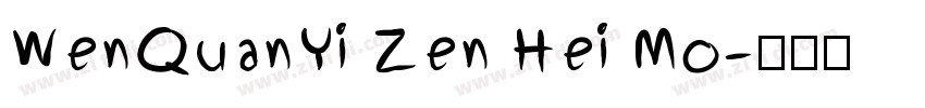 WenQuanYi Zen Hei Mo字体转换